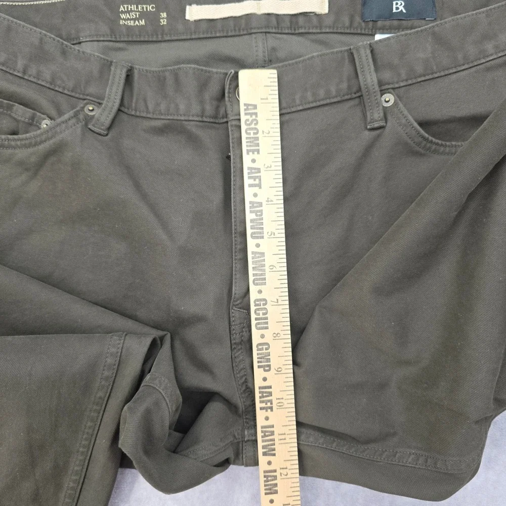Banana Republic Athletic Fit Pants Mens 38x32 Olive Stretch Chino Fits 40x32